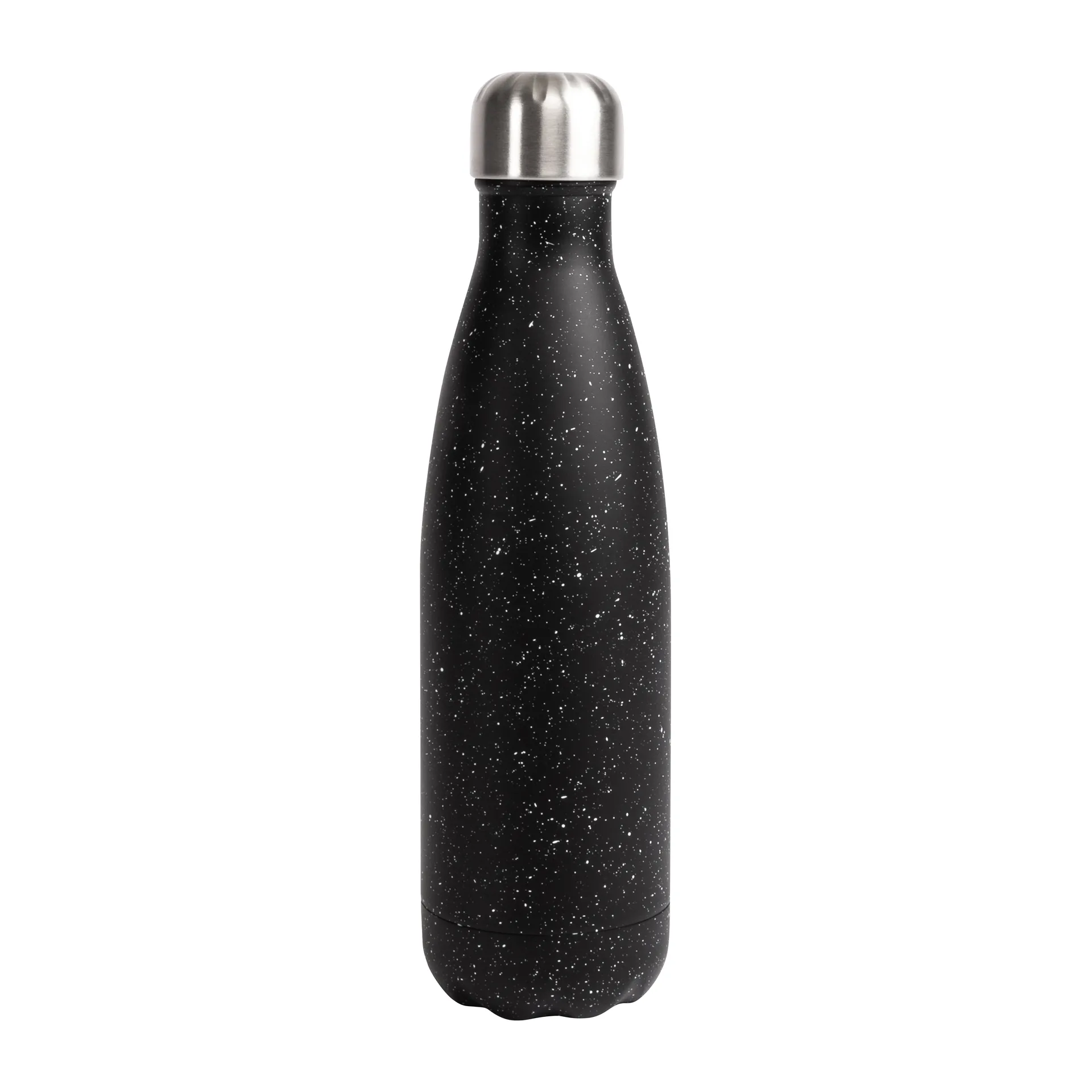 Nils steel bottle 50 cl, Black-white Sagaform