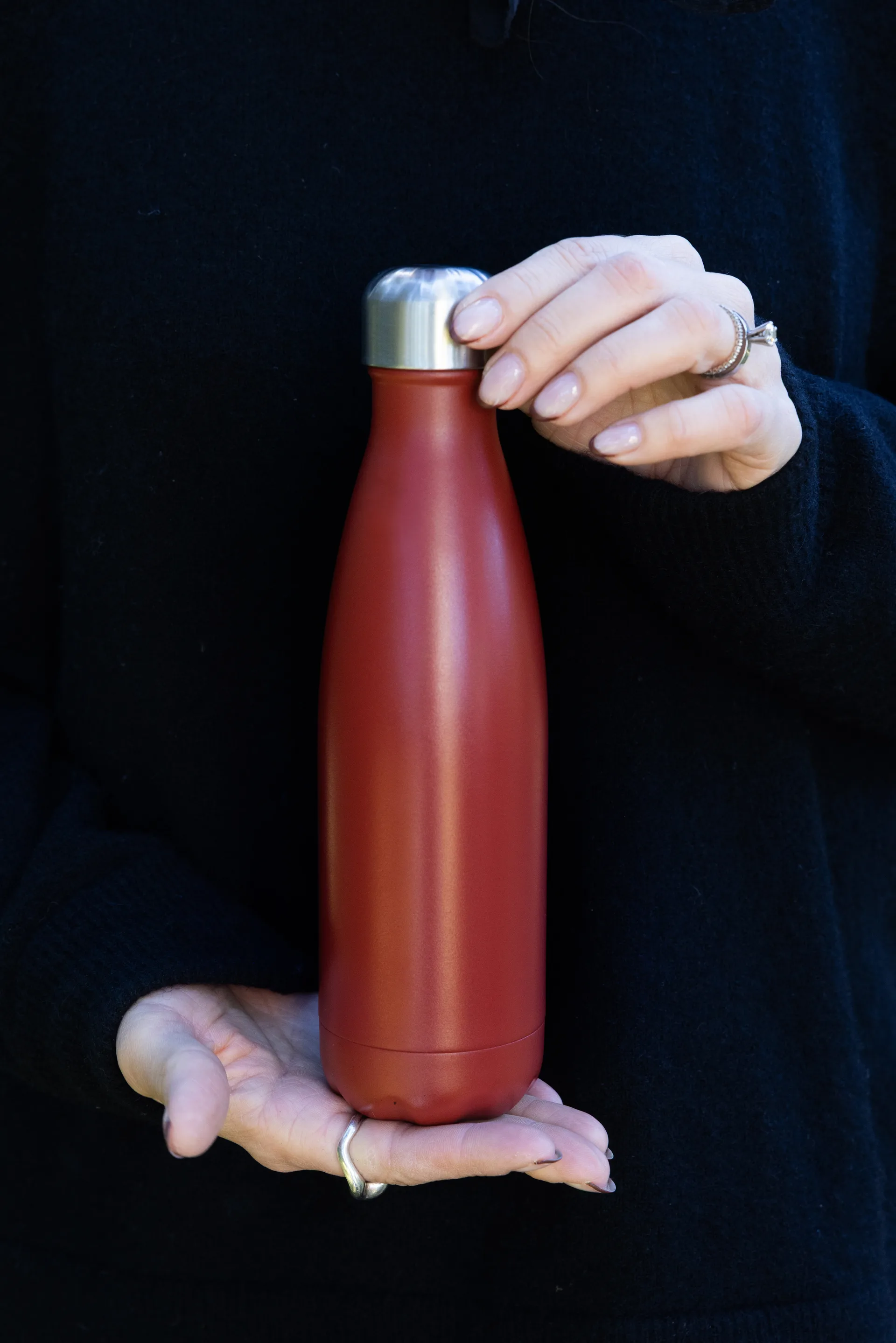 Nils steel bottle 50 cl, Red Pantone Sagaform