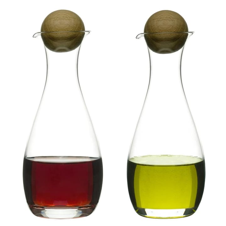 Oak oil & vinegar bottles 2-pack - 2-pack - Sagaform