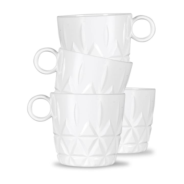 Picknick coffee cup 4-pack - White - Sagaform