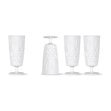 Picnic champagne glass 4-pack - White - Sagaform