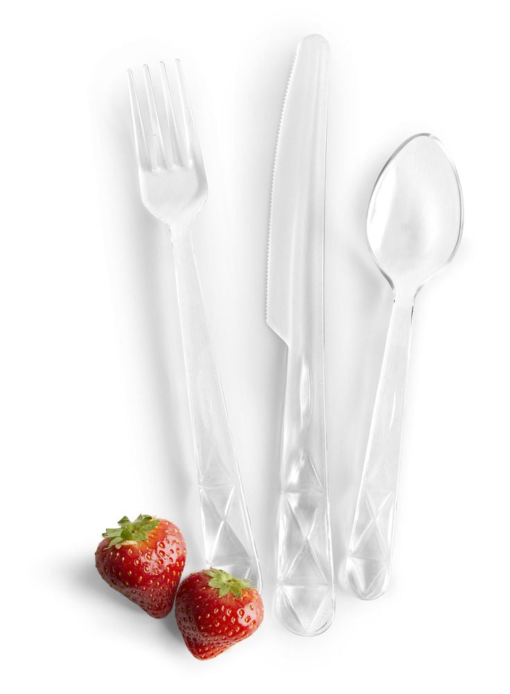 Sagaform Picnic Juni cutlery set 12 pieces Transparent