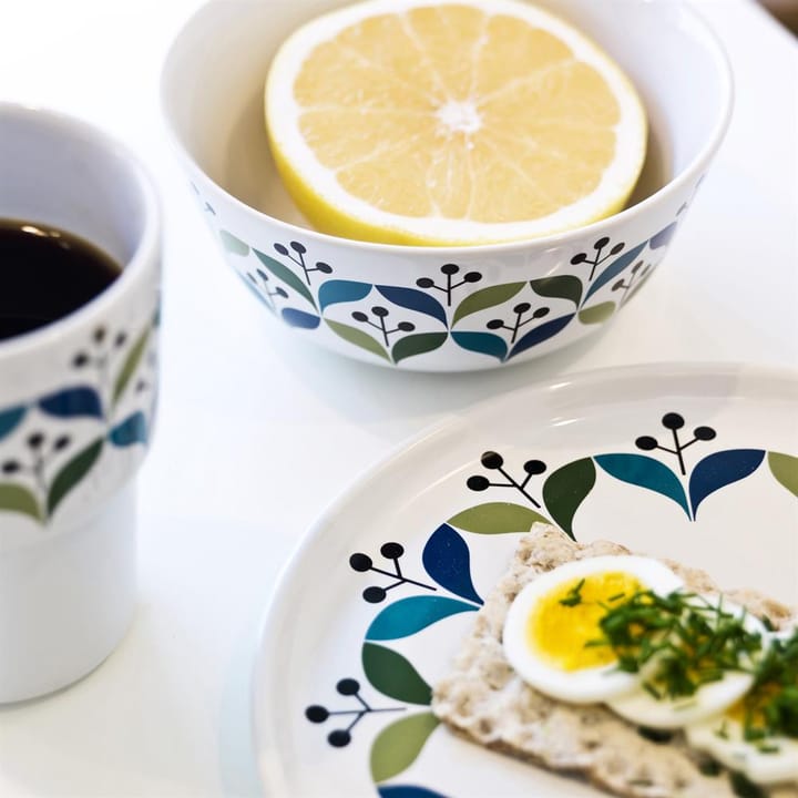 Retro tea cup with plate - white - Sagaform