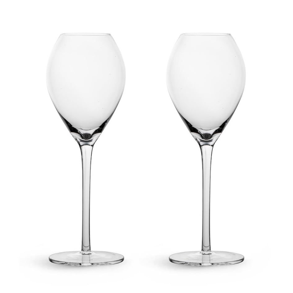 Sagaform Saga champagne glass 2-pack Clear | Scandinavian Design | Champagne glasses | Transparent