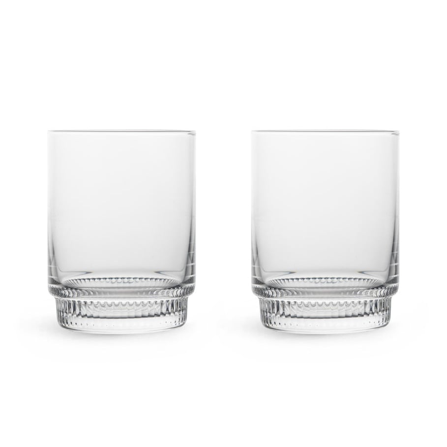 Sagaform Saga tumbler 2-pack Clear | Scandinavian Design | Drinking glasses & tumblers | Transparent