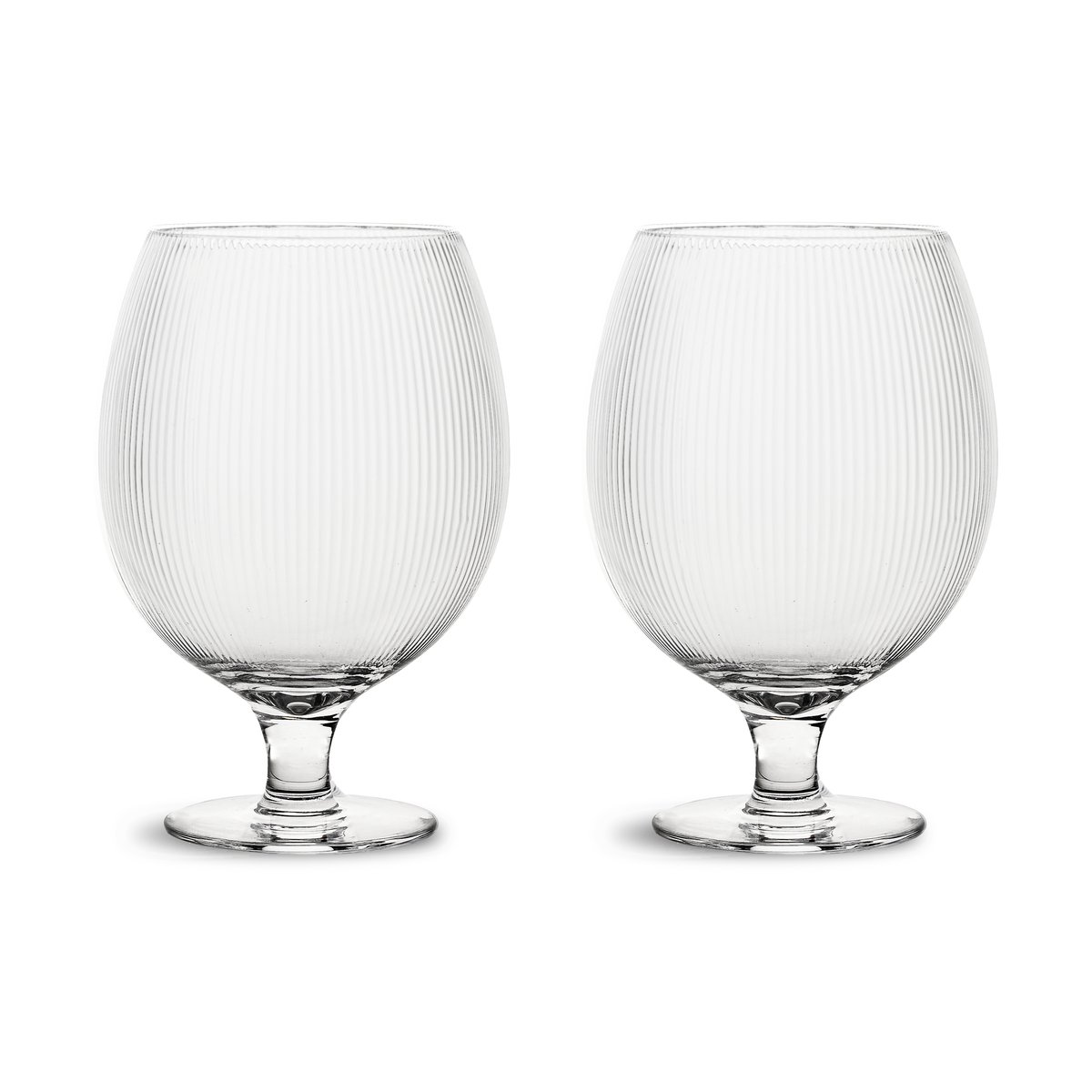 Sagaform Blanka beer glass 50 cl 2-pack Clear | Scandinavian Design | Beer glasses | Transparent