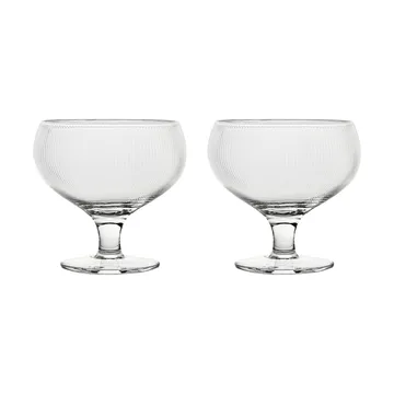 Sagaform Blanka champagne coupe 30 cl 2-pack - Clear - Sagaform