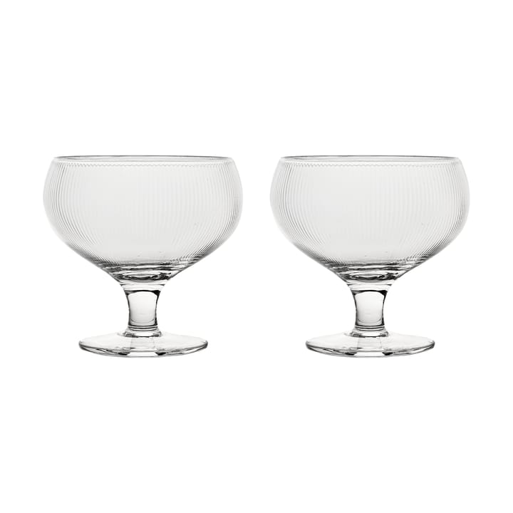 Sagaform Blanka champagne coupe 30 cl 2-pack - Clear - Sagaform