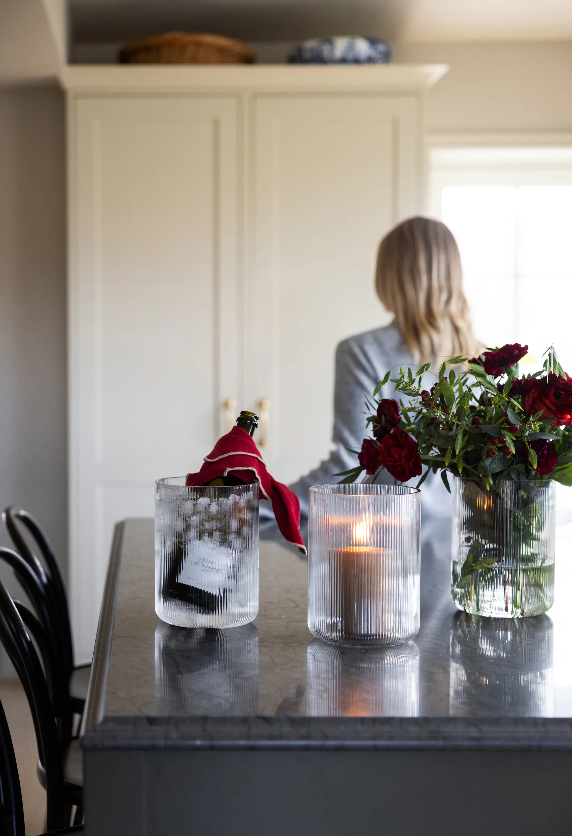 Sagaform Blanka vase/wine cooler Ø15x20 cm, Clear Sagaform