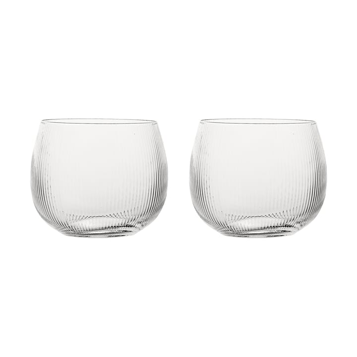Sagaform Blanka water glass 28 cl 2-pack - Clear - Sagaform
