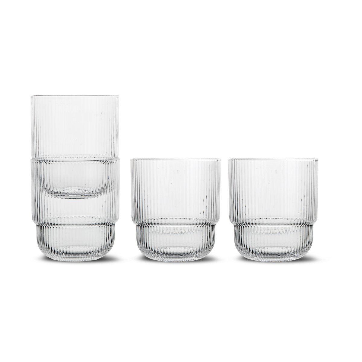 Sagaform clear water glasses 4-pack Clear | Scandinavian Design | Drinking glasses & tumblers | Transparent