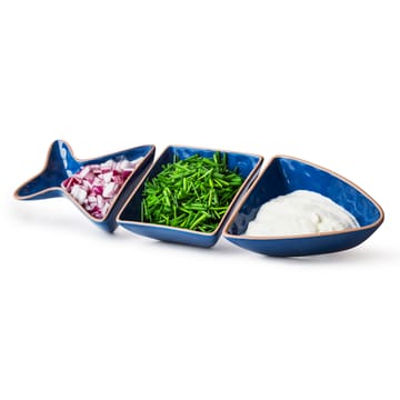 Sagaform Fish serving bowl 3 pcs - blue - Sagaform