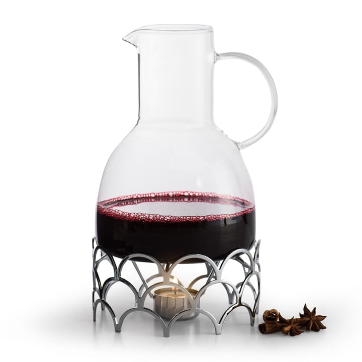 Sagaform mulled wine jug with warmer - silver - Sagaform
