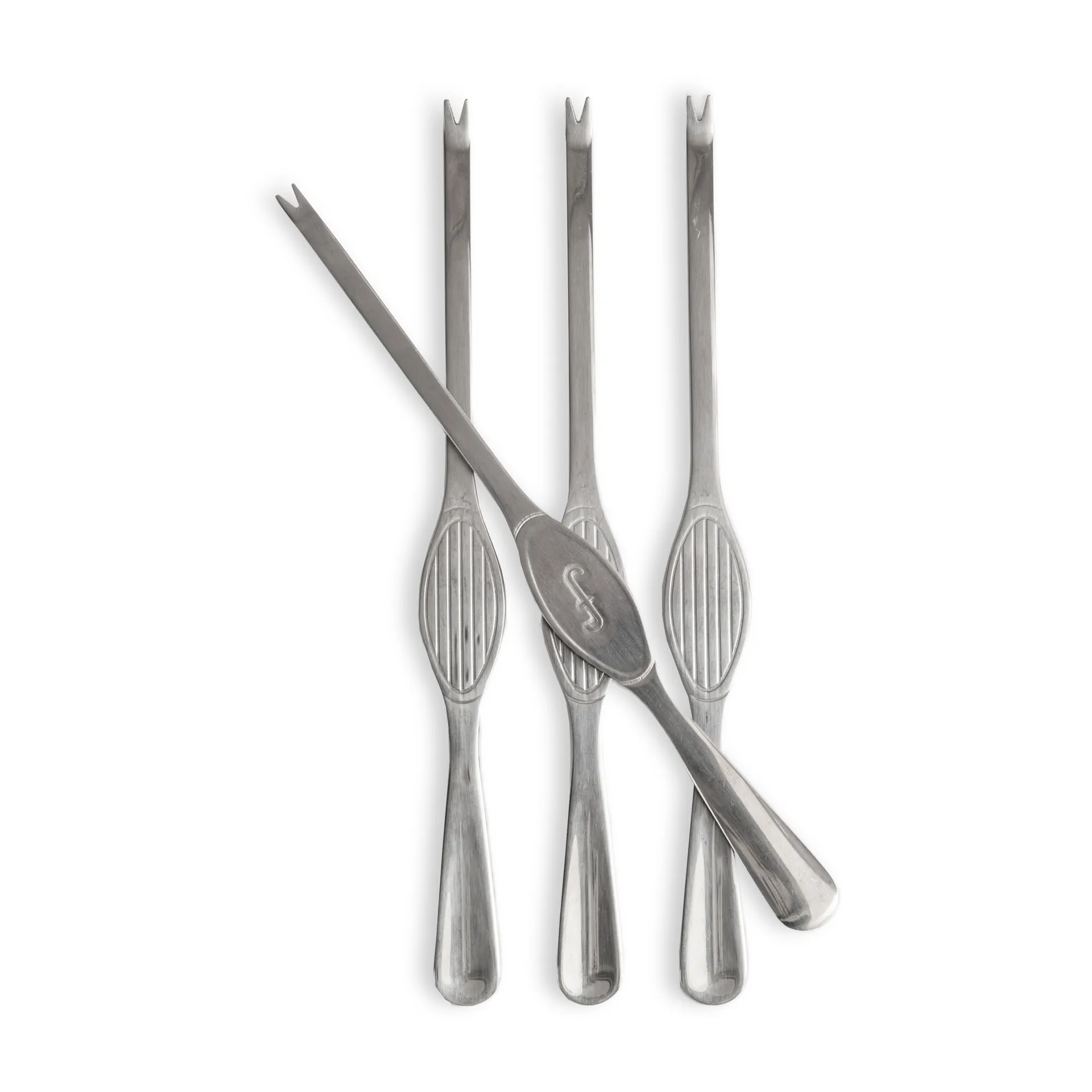 Sivan sea food cutlery 4-pack, Silver Sagaform