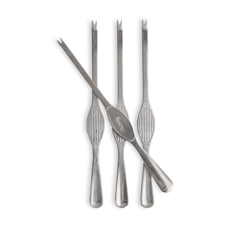 Sivan sea food cutlery 4-pack - Silver - Sagaform