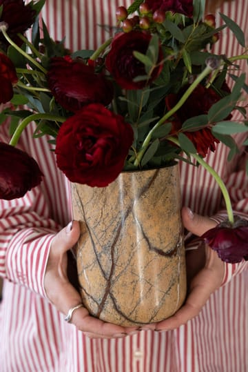 Stone wine cooler Ø12.5 cm - Brown forest marble - Sagaform