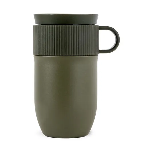 Sagaform Ted car mug thermos mug 28 cm Green | Scandinavian Design | Thermal flasks & travel mugs | Green