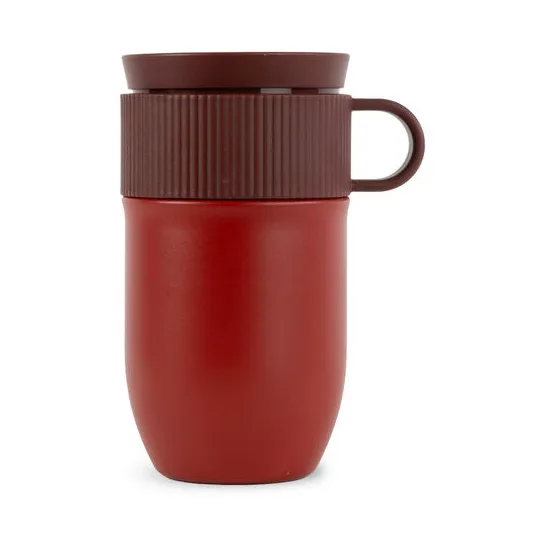 Sagaform Ted car mug thermos mug 28 cm Wine red | Scandinavian Design | Thermal flasks & travel mugs | Red