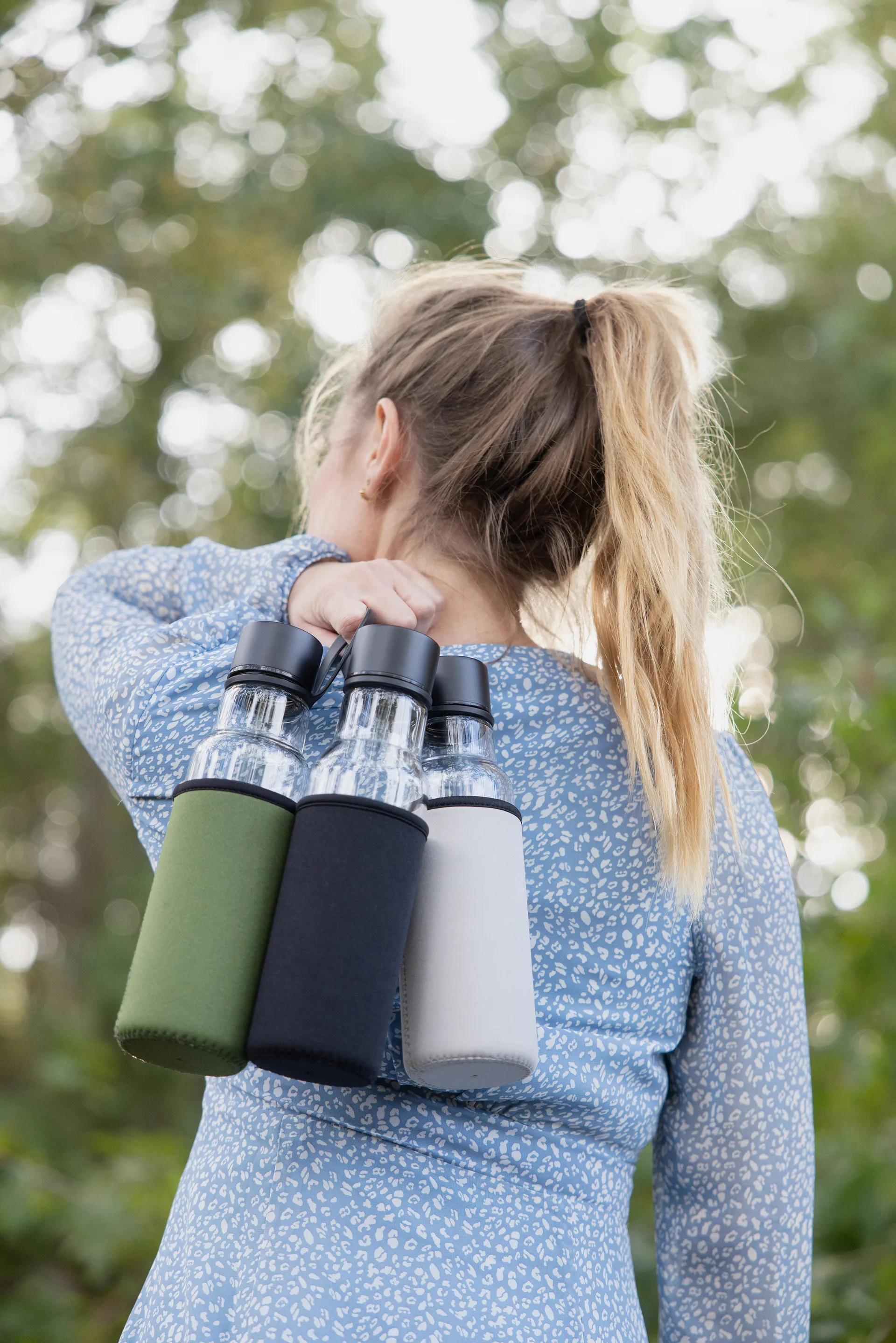 To Go glass bottle 60 cl, Black Sagaform