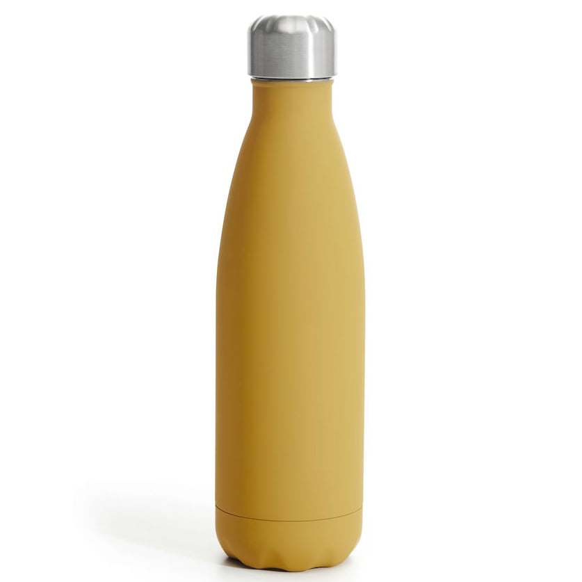 Sagaform To Go steel bottle 0.5 liter Yellow | Scandinavian Design | Water bottles | Yellow