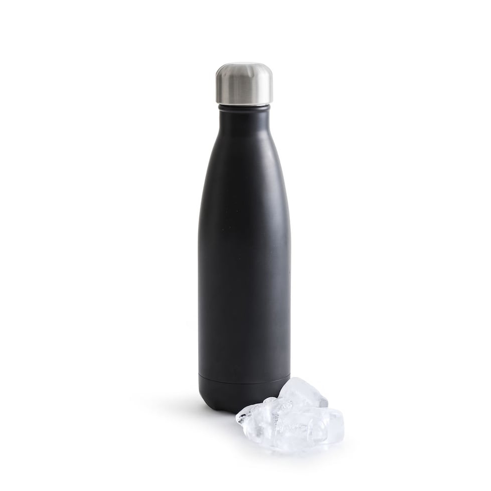 Sagaform To Go steel bottle 50 cl black | Scandinavian Design | Water bottles | Black
