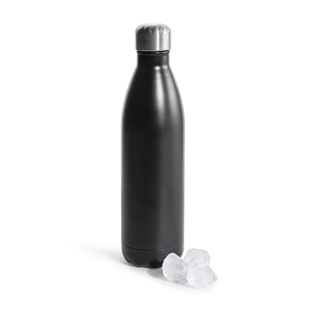 Sagaform To Go steel bottle 75 cl black | Scandinavian Design | Water bottles | Black