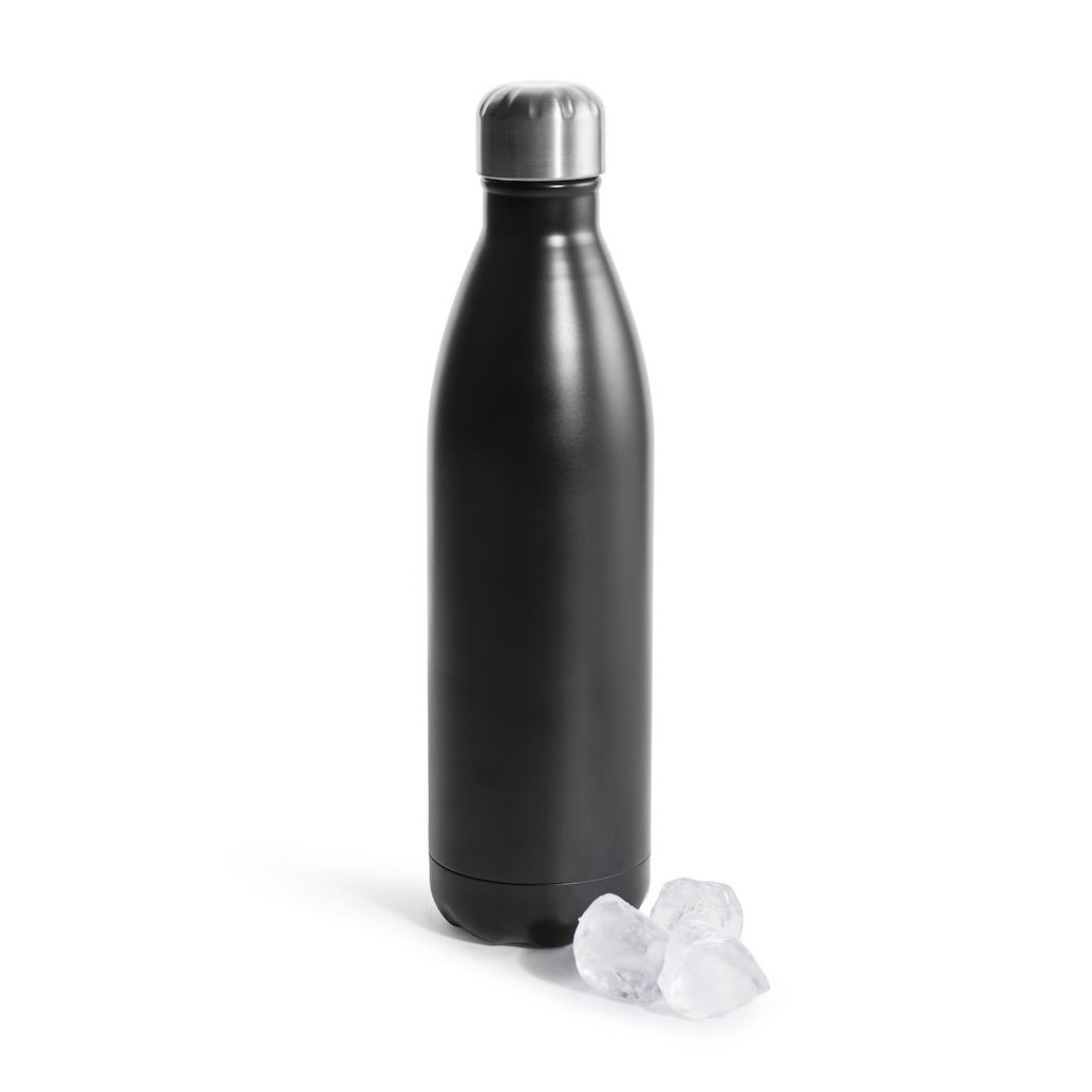 Sagaform To Go steel bottle 75 cl black | Scandinavian Design | Water bottles | Black