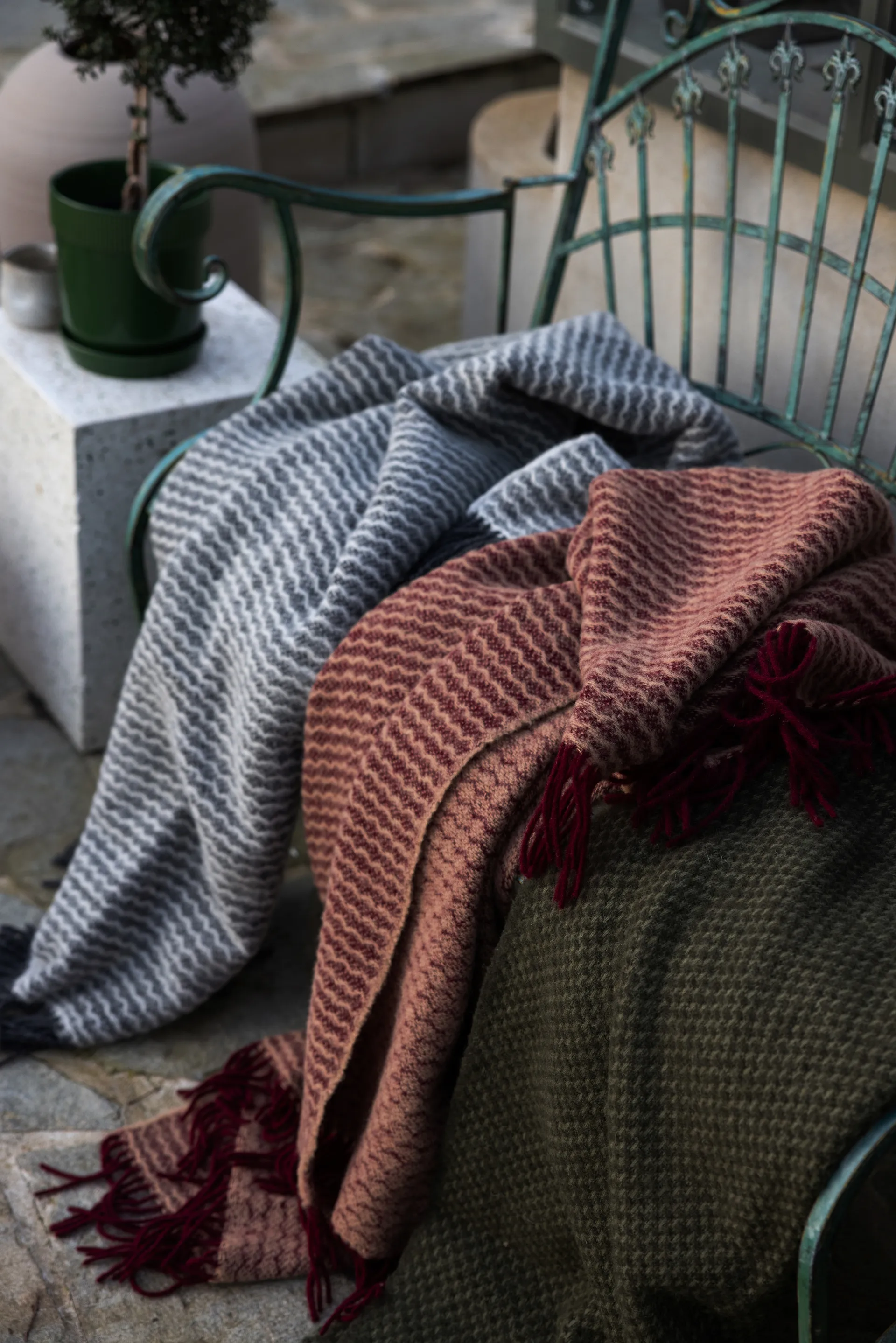 Ulli blanket 130x170 cm, Green Sagaform