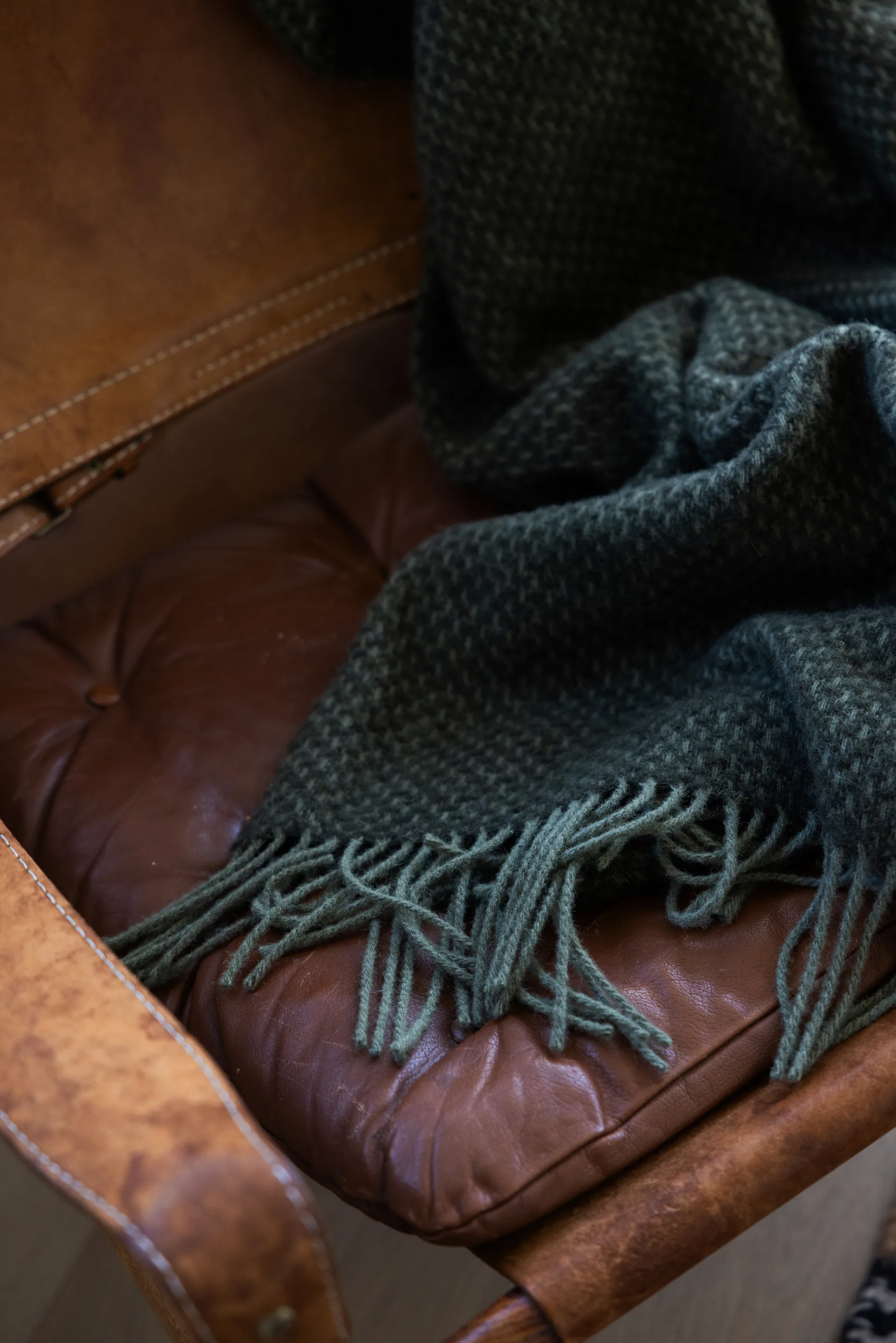 Ulli blanket 130x170 cm, Green Sagaform