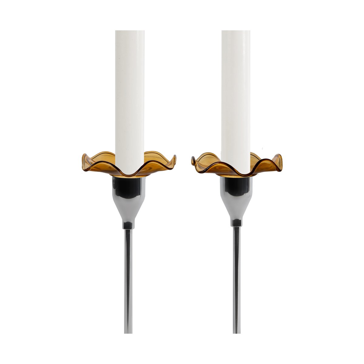 Sagaform Viva candle cuff 2-pack Amber | Scandinavian Design | Candle accessories | Brown