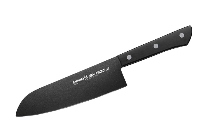 SHADOW Santoku 17.5 cm, Black Samura