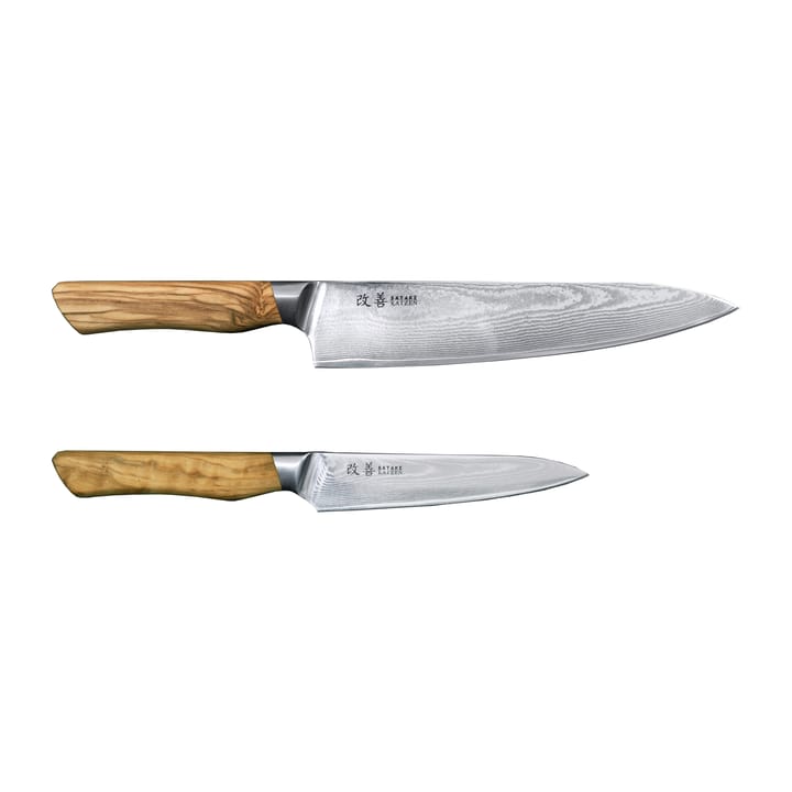 Kaizen Knife Set 3-pack Gyuto 21 cm, Santoku 18 cm & Petty 12 cm