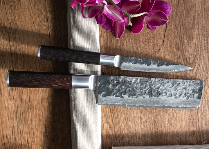 Kuro Nakiri 18 cm with petty 11 cm - 2 pieces - Satake