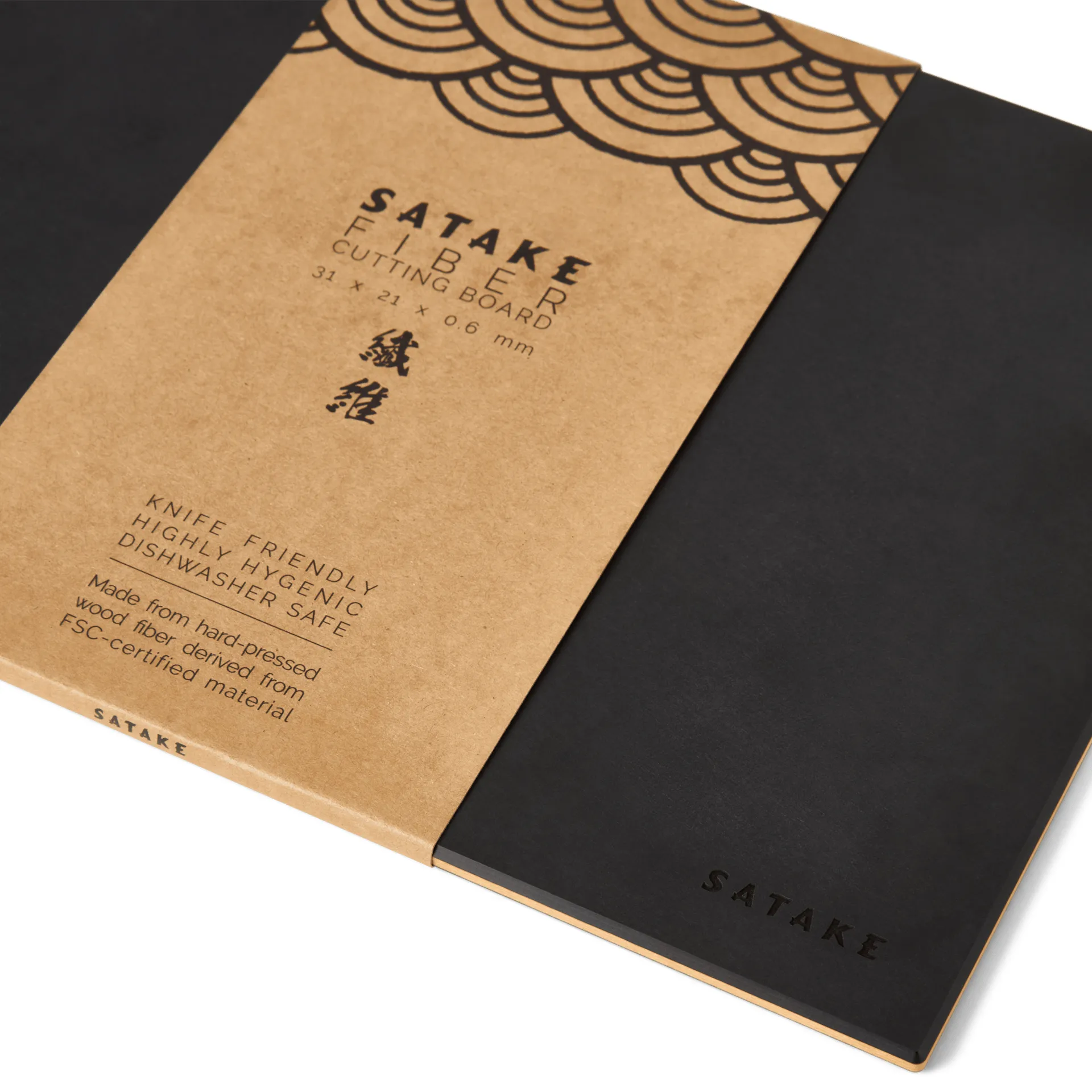 Satake chopping board wood and paper, 31x21.5x0.6 cm Satake
