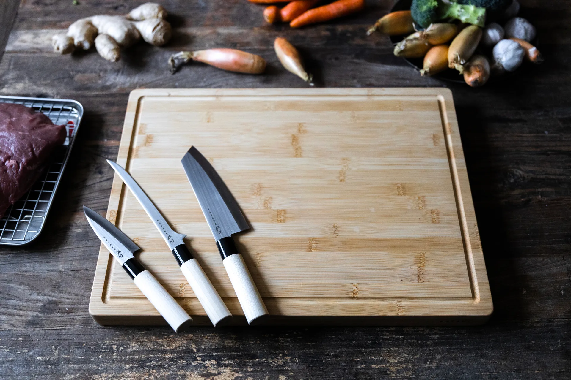 Satake cutting board, Bamboo, 50.8x38.1 cm Satake
