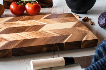 Satake cutting board with measuring points 35.5x23.5 cm - Acacia - Satake