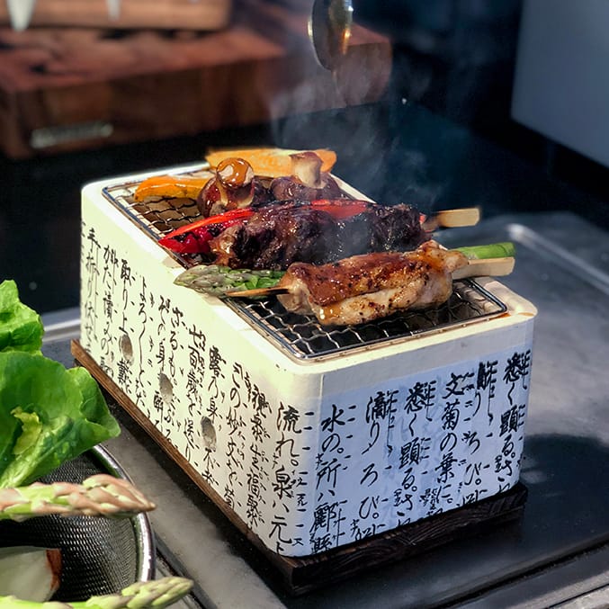 Satake Hibachi table grill, Rectangular Satake