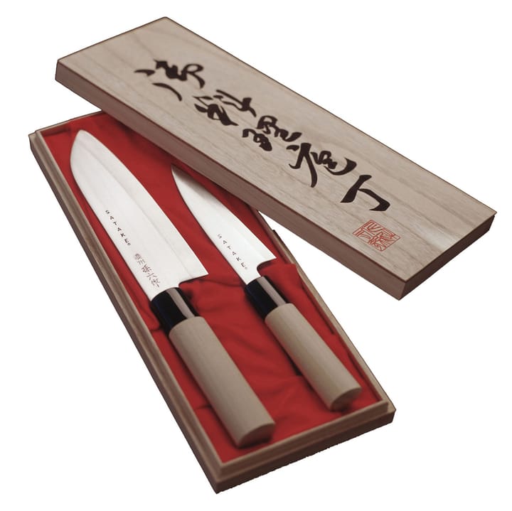 Satake Houcho knife set petty & santoku - 2 pieces - Satake
