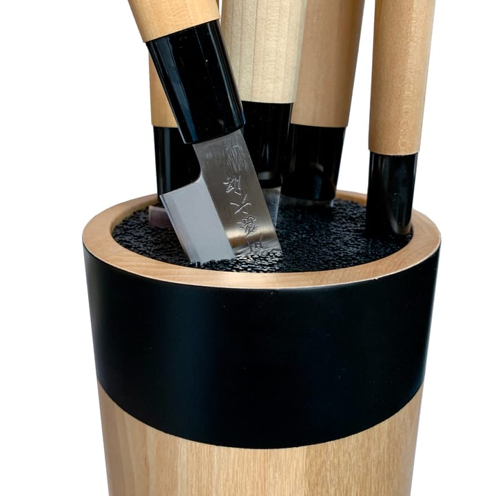 Satake Houcho versatile knife block - birch-black - Satake