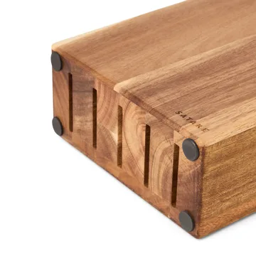 Satake knife block - Acacia, 5 knives, 22.8x18x8 cm - Satake