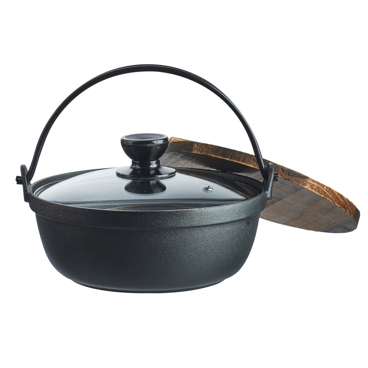 Satake Nabe casserole black 1.8 l | Scandinavian Design | Cooking pots & Casserole dishes | Black