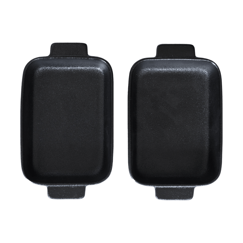 Satake Satake oven dish porcelain black 2-pack 19 cm