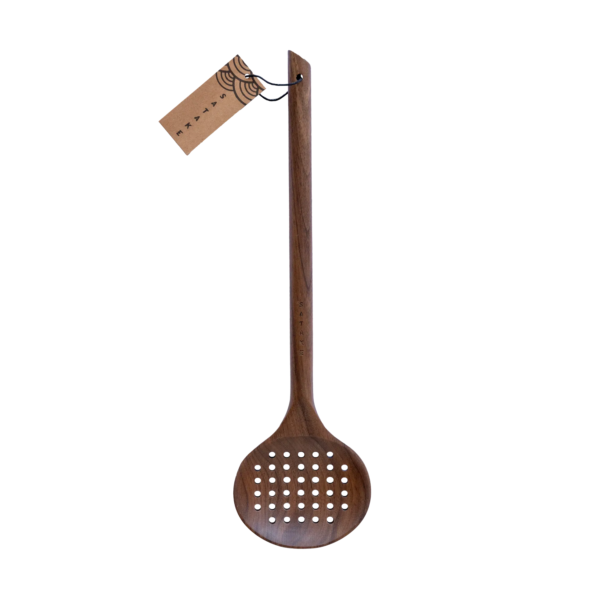 Satake perforated ladle 33.5 cm, Walnut Satake