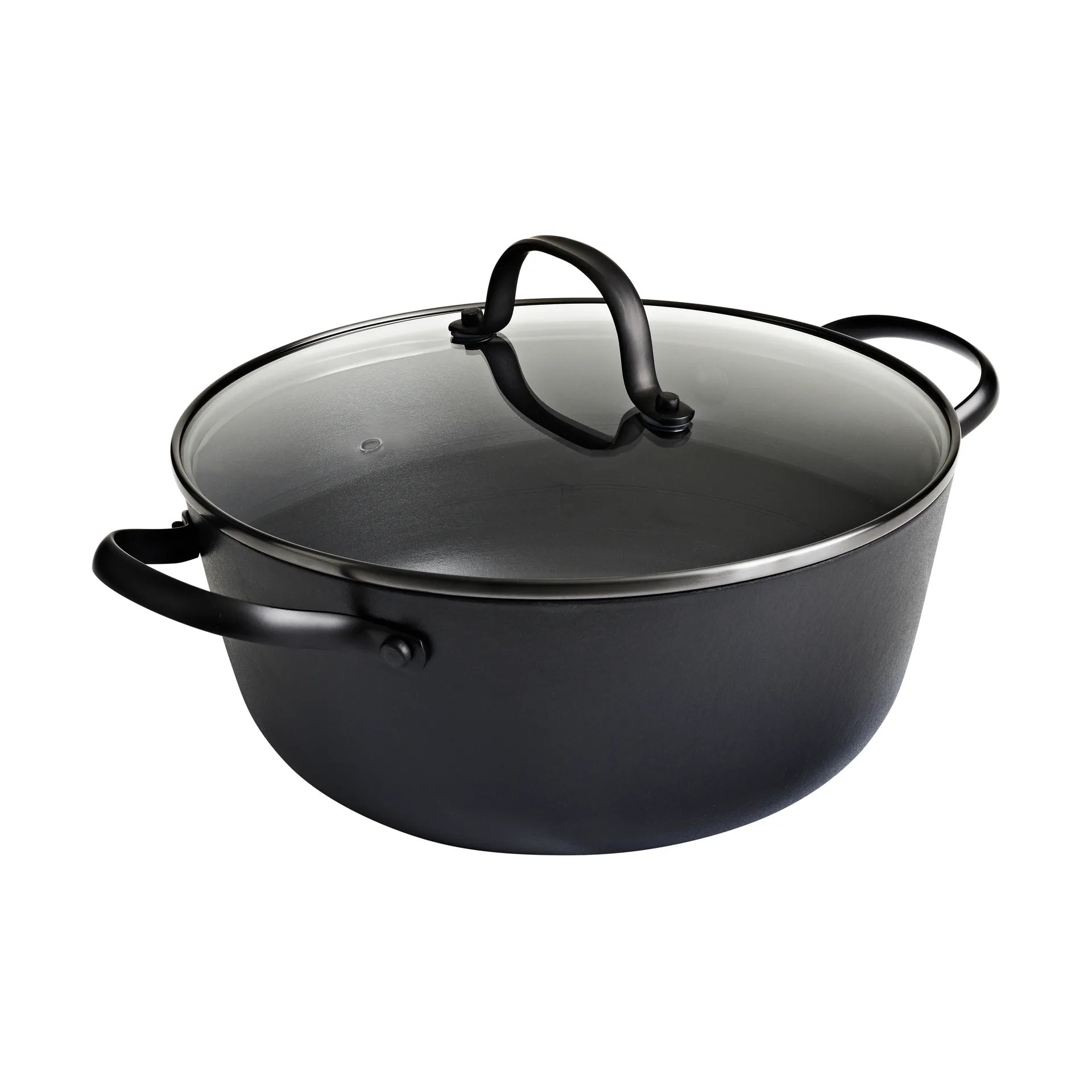 Satake saucepan in lightweight cast iron with glass lid, 24 cm Satake