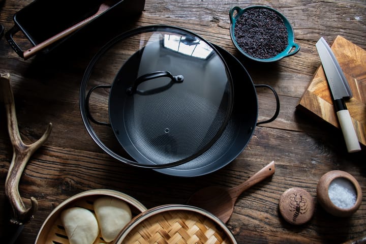 Satake Sauté Pan Lightweight Cast Iron Ceramic, 30 cm Satake