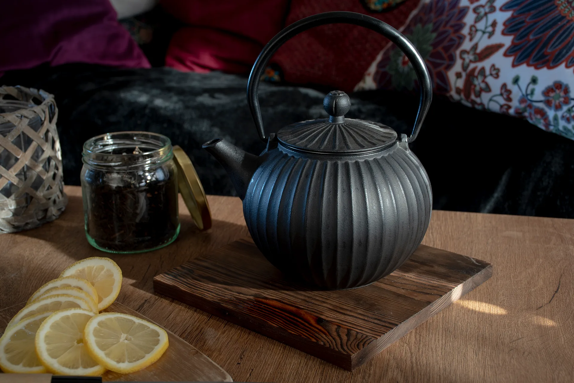 Satake teapot round 1.2 l, Black Satake