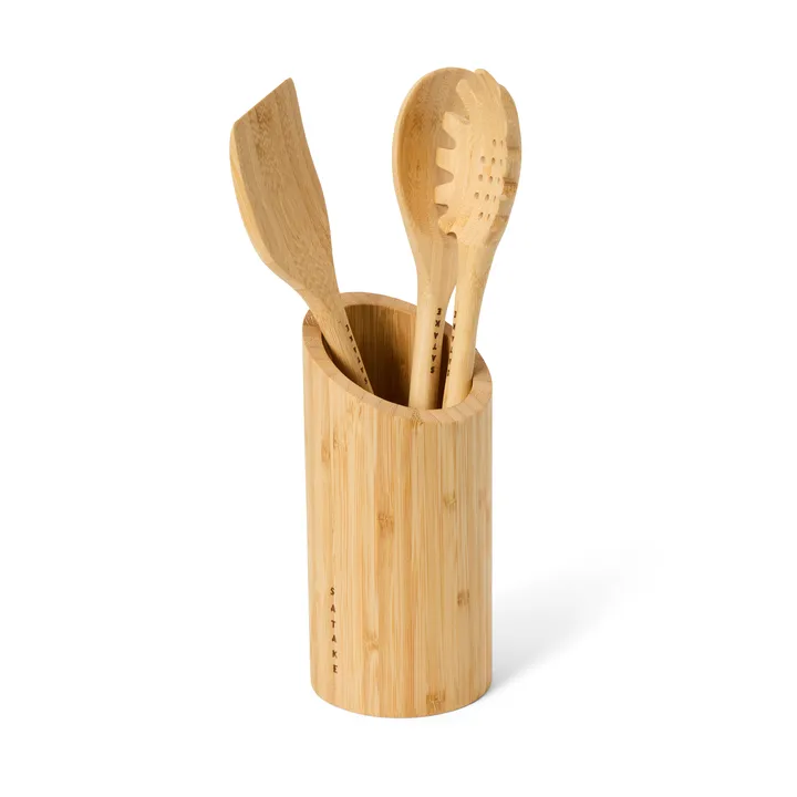 Satake utensils & utensil stand - Bamboo, 4 pieces - Satake