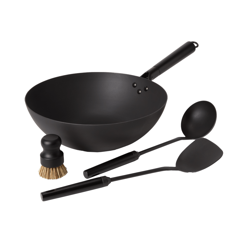 Satake Satake wok set carbon steel 57 cm