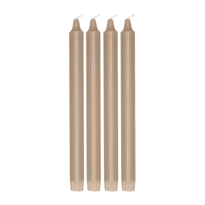 Ambiance tapered candle 4 pack 27 cm - Sand - Scandi Essentials