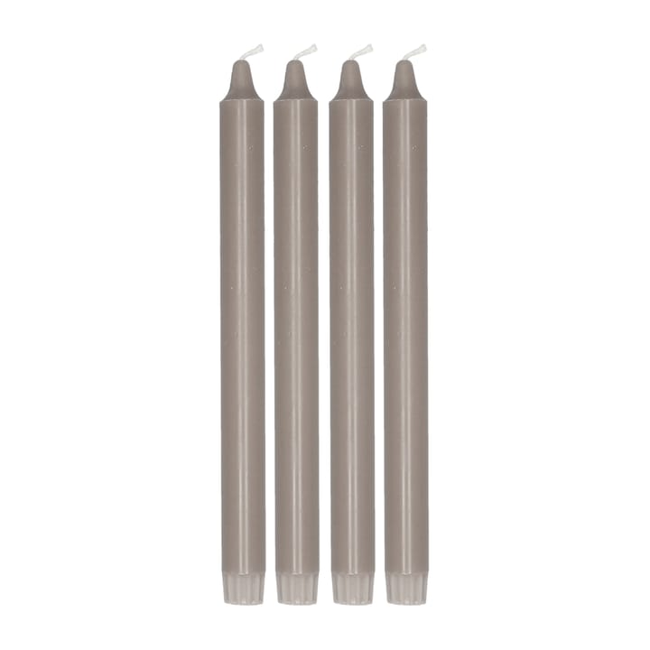 Ambiance tapered candle 4 pack 27 cm - Taupe - Scandi Essentials